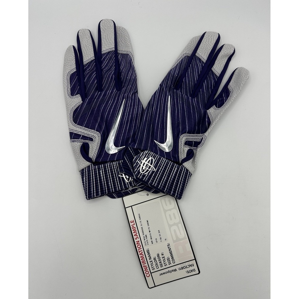 Nike Huarache Elite Kansas State Wildcats XL Batting Gloves Confirmation Sample